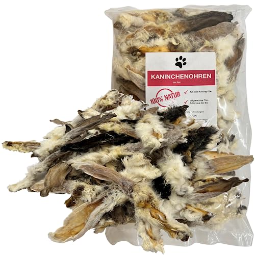 FROKI Premium Kaninchenohren mit Fell für große & kleine Hunde 250g | 100% Kaninchen | 100% Natürlich | Futter-Snack | Hunde-Leckerlis | Natur-Kausnack | Zahnpflege | ohne Zusatzstoffe FROKI Premium Kaninchenohren mit Fell für große & kleine Hunde 250g | 100% Kaninchen | 100% Natürlich | Futter-Snack | Hunde-Leckerlis | Natur-Kausnack | Zahnpflege | ohne Zusatzstoffe von FROKI