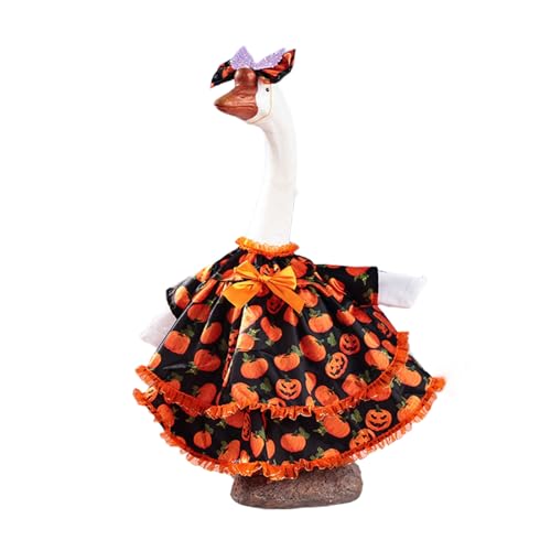 FROMCEO Halloween-Rock für Veranda, Gänse, 58,4 cm, Polyester, Outdoor-Dekoration mit Festival-Mustern für Urlaub, Hof, Veranda, Gänse von FROMCEO