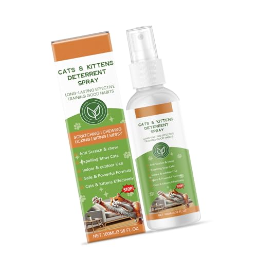 FROMCEO Katzen-Sprays, Abschreckungsmittel für Kätzchen und Katzen, sicher für Möbel, Boden und mehr, mit Paraffin, schützt Schlafsofa FROMCEO Katzen-Sprays, Abschreckungsmittel für Kätzchen und Katzen, sicher für Möbel, Boden und mehr, mit Paraffin, schützt Schlafsofa von FROMCEO