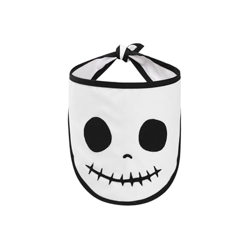 Hunde-/Katzen-Halstuch, verstellbare Krawatte, Totenkopf-Druck, Halloween-Zubehör, Polyester, Haustierbekleidung, Hunde-Lätzchen, Halstuch, Totenkopf-Muster von FROMCEO