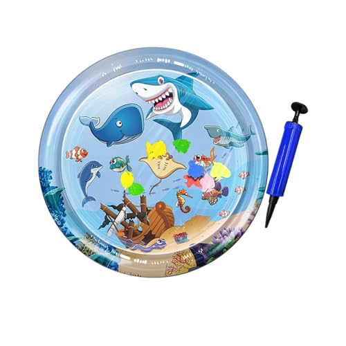 Kühlendes Wasserkissen für Haustiere, 100 cm, aufblasbares PVC-Kühlbett für kleine Hunde und Katzen, Bewegung und Entspannung Kühlendes Wasserkissen für Haustiere, 100 cm, aufblasbares PVC-Kühlbett für kleine Hunde und Katzen, Bewegung und Entspannung von FROMCEO