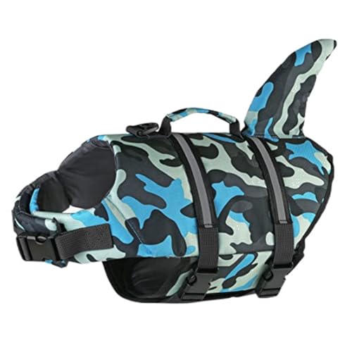 Verstellbare Schwimmweste für Hunde mit hohem Auftrieb, Schwimmhilfe, Schwimmhilfe, Badeanzug, Rettungsgriff, Hunde-Badeanzug Verstellbare Schwimmweste für Hunde mit hohem Auftrieb, Schwimmhilfe, Schwimmhilfe, Badeanzug, Rettungsgriff, Hunde-Badeanzug von FROMCEO