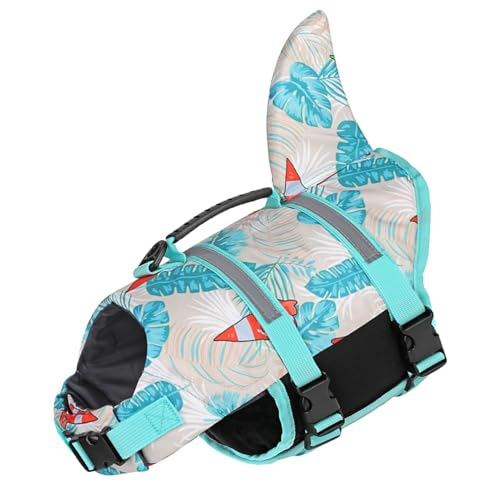 Verstellbare Schwimmweste für Hunde mit hohem Auftrieb, Schwimmhilfe, Schwimmhilfe, Badeanzug, Rettungsgriff, Hunde-Badeanzug Verstellbare Schwimmweste für Hunde mit hohem Auftrieb, Schwimmhilfe, Schwimmhilfe, Badeanzug, Rettungsgriff, Hunde-Badeanzug von FROMCEO