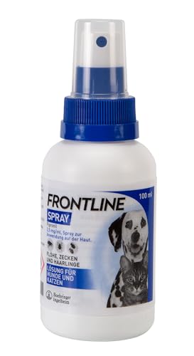 FRONTLINE Spray Hund & Katze 100 ml gegen Zecken, Flöhe & Haarlinge - 2,5 mg/ml - auch für Welpen & Kitten geeignet - mit Sofortwirkung FRONTLINE Spray Hund & Katze 100 ml gegen Zecken, Flöhe & Haarlinge - 2,5 mg/ml - auch für Welpen & Kitten geeignet - mit Sofortwirkung von FRONTLINE