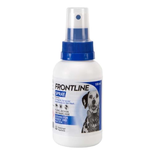FRONTLINE Spray Hund & Katze 100 ml gegen Zecken, Flöhe & Haarlinge - 2,5 mg/ml - auch für Welpen & Kitten geeignet - mit Sofortwirkung FRONTLINE Spray Hund & Katze 100 ml gegen Zecken, Flöhe & Haarlinge - 2,5 mg/ml - auch für Welpen & Kitten geeignet - mit Sofortwirkung von FRONTLINE