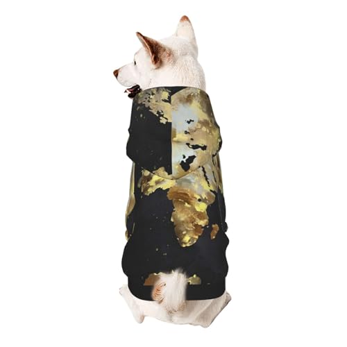 Froon Abstrakte Weltkugel-Haustierbekleidung – Kapuzen-Sweatshirt für kleine Haustiere, bezaubernde und warme Haustierkleidung, für Ihr Haustier Froon Abstrakte Weltkugel-Haustierbekleidung – Kapuzen-Sweatshirt für kleine Haustiere, bezaubernde und warme Haustierkleidung, für Ihr Haustier von FROON