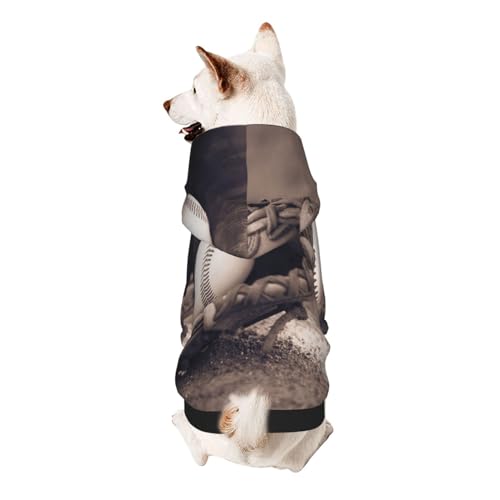 Froon Baseball- und Handschuh-Haustierbekleidung – Kapuzen-Sweatshirt für kleine Haustiere, bezaubernde und warme Haustierkleidung, für Ihr Haustier von FROON