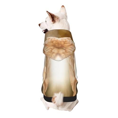 Froon Engelsflügel-Haustierbekleidung – Kapuzen-Sweatshirt für kleine Haustiere, bezaubernde und warme Haustierkleidung, für Ihr Haustier von FROON