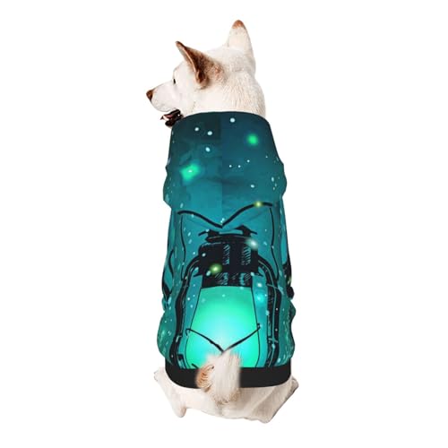 Froon Glühwürmchen und Laterne Haustierbekleidung – Kapuzen-Sweatshirt für kleine Haustiere, bezaubernde und warme Haustierkleidung, für Ihr Haustier von FROON