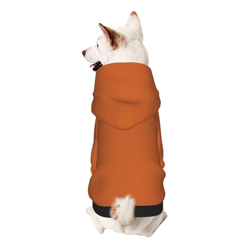 Froon Haustierbekleidung für kleine Haustiere, mit Kapuze, bezaubernde und warme Haustierkleidung, Feuerziegelrot von FROON