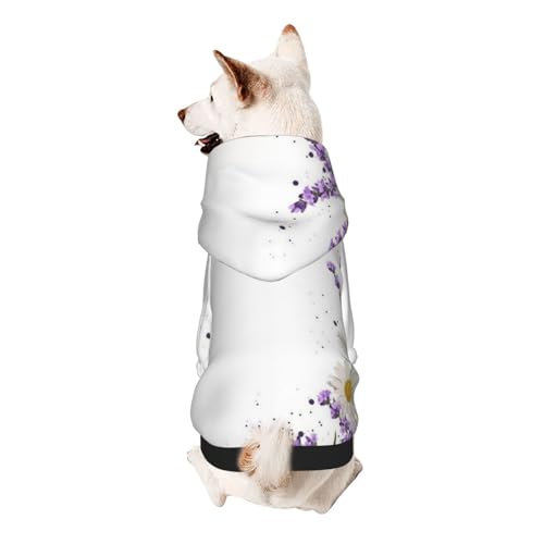 Froon Haustierbekleidung mit Lavendelblüten – Kapuzen-Sweatshirt für kleine Haustiere, bezaubernde und warme Haustierkleidung, für Ihr Haustier Froon Haustierbekleidung mit Lavendelblüten – Kapuzen-Sweatshirt für kleine Haustiere, bezaubernde und warme Haustierkleidung, für Ihr Haustier von FROON