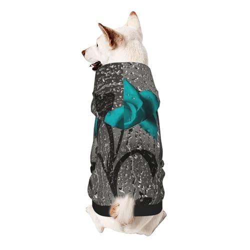Froon Haustierbekleidung mit Rosenblüten – Kapuzen-Sweatshirt für kleine Haustiere, bezaubernde und warme Haustierkleidung, für Ihr Haustier von FROON