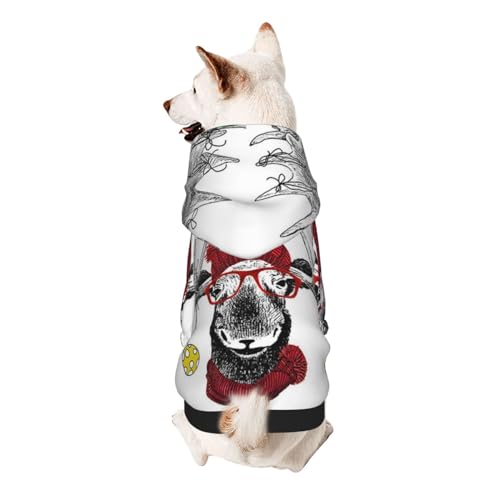 Froon Lustiges Weihnachts-Hirsch-Haustier-Sweatshirt für kleine Haustiere, bezaubernde und warme Haustierkleidung, für Ihr Haustier von FROON