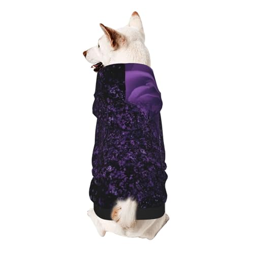 Froon Purple Rose Haustierbekleidung – Kapuzen-Sweatshirt für kleine Haustiere, bezaubernde und warme Haustierkleidung, für Ihr Haustier von FROON