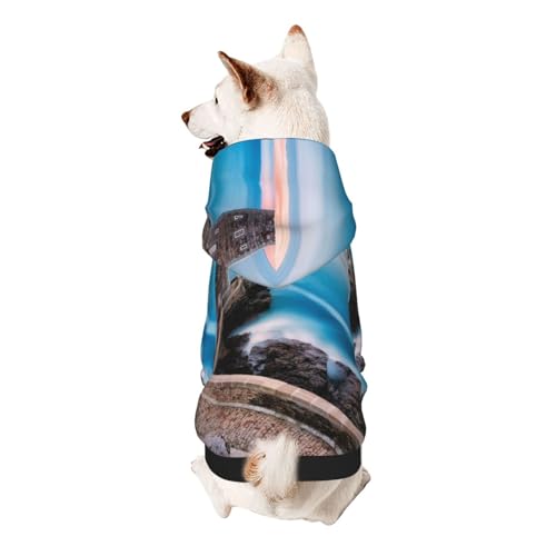 Froon Strand-Leuchtturm-Haustierbekleidung – Kapuzen-Sweatshirt für kleine Haustiere, bezaubernde und warme Haustierkleidung, für Ihr Haustier von FROON