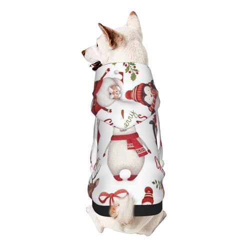 Froon Weihnachtsmann-Haustierbekleidung – Kapuzen-Sweatshirt für kleine Haustiere, bezaubernde und warme Haustierkleidung, für Ihr Haustier von FROON