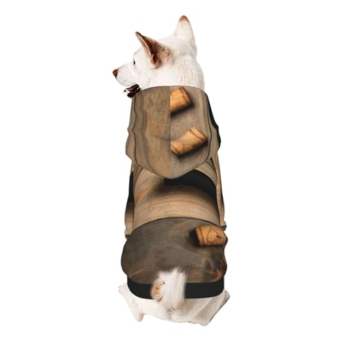 Froon Weinflaschenkorken, Trauben-Haustierbekleidung – Kapuzen-Sweatshirt für kleine Haustiere, bezaubernde und warme Haustierkleidung, für Ihr Haustier von FROON