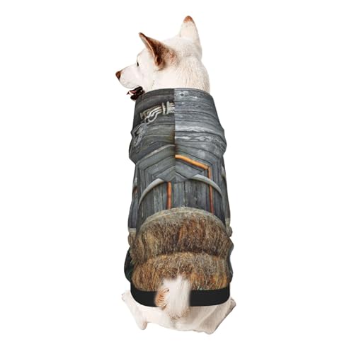 Froon Wooden Barn Countryside Pet Apparel - Small Pet Hooded Sweatshirt, Adorable and Warm Pet Clothing, For Your Pet von FROON