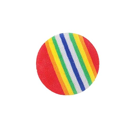 FROVOL Haustierball, Regenbogenstreifen, EVA-Schwamm, schwimmender Ball, Schaukel, Golfschläger, Anfänger, Training, Kätzchen, Katzen, Haustiere, Hilfsmittel, Übungszubehör, Launcher, Kratzer, große FROVOL Haustierball, Regenbogenstreifen, EVA-Schwamm, schwimmender Ball, Schaukel, Golfschläger, Anfänger, Training, Kätzchen, Katzen, Haustiere, Hilfsmittel, Übungszubehör, Launcher, Kratzer, große von FROVOL