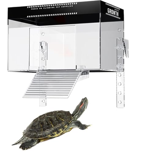Turtle Basking Tank Topper, Pet Turtle Tank Basking Dock mit Deckel, Reptilien-Ruheland, für Hotel, Balkon, Aquarium-Dekoration Turtle Basking Tank Topper, Pet Turtle Tank Basking Dock mit Deckel, Reptilien-Ruheland, für Hotel, Balkon, Aquarium-Dekoration von FRYSKYO
