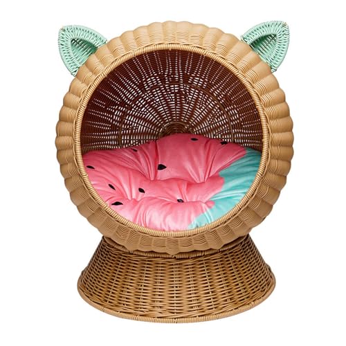 FSJMTQTS Haustierbett aus Korbgeflecht Katzennest Weben Hundehaus Sommer Universal Haustierbedarf Sommer FSJMTQTS Haustierbett aus Korbgeflecht Katzennest Weben Hundehaus Sommer Universal Haustierbedarf Sommer von FSJMTQTS