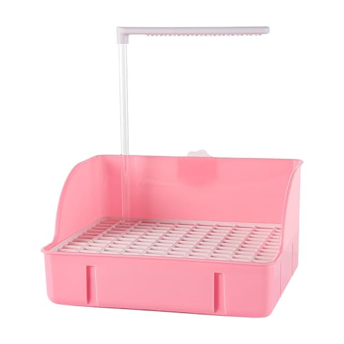 Vogelbadewanne, Vogel Badehaus Badewanne, Vogeldusche, Automatische Badewanne mit Wasserhähnen Für Vogel, Haustier-Vogelbadewanne für kleine mittelgroße Sittiche (Rosa) von FSLLWGWG
