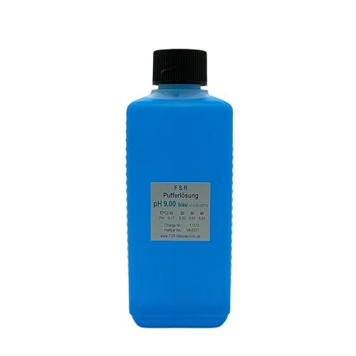 FSRTOP pH 9 Kalibrierlösung 250 ml Kalibrierflüssigkeit Pufferlösung Eichlösung für pH Messgerät Tester Eichflüssigkeit, blau FSRTOP pH 9 Kalibrierlösung 250 ml Kalibrierflüssigkeit Pufferlösung Eichlösung für pH Messgerät Tester Eichflüssigkeit, blau von FSRTOP