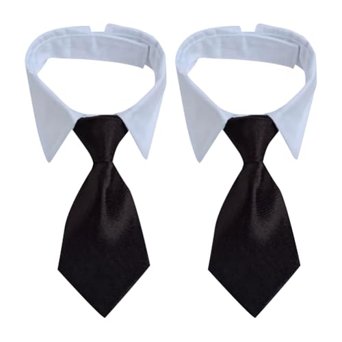 2 Stück verstellbare Hunde-Krawatte für Welpen, formelle Krawatte, Katze, Hochzeit, Party, Haustierpflege, Kostüm, Krawatte, Kätzchen, Halsband, Fliege, Smoking, Fliege für Festival, Urlaub 2 Stück verstellbare Hunde-Krawatte für Welpen, formelle Krawatte, Katze, Hochzeit, Party, Haustierpflege, Kostüm, Krawatte, Kätzchen, Halsband, Fliege, Smoking, Fliege für Festival, Urlaub von FSSTUD