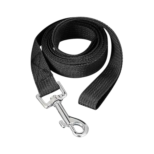 FSSTUD 1,6 cm x 1,8 m lange Polyester-Welpenleine, traditionelle kleine Hundeleine, einfarbig, Haustierleine, einfache Hundeleine, Haustier-Trainingsleine, sichere Leine mit Kragenhaken, Schwarz FSSTUD 1,6 cm x 1,8 m lange Polyester-Welpenleine, traditionelle kleine Hundeleine, einfarbig, Haustierleine, einfache Hundeleine, Haustier-Trainingsleine, sichere Leine mit Kragenhaken, Schwarz von FSSTUD