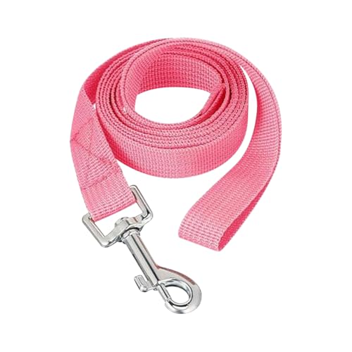 FSSTUD 1,6 cm x 1,8 m lange Polyester-Welpenleine, traditionelle kleine Hundeleine, einfarbig, Haustierleine, einfaches Spazierengehen, Haustiertraining, sichere Leine mit Kragenhaken, Rosa FSSTUD 1,6 cm x 1,8 m lange Polyester-Welpenleine, traditionelle kleine Hundeleine, einfarbig, Haustierleine, einfaches Spazierengehen, Haustiertraining, sichere Leine mit Kragenhaken, Rosa von FSSTUD
