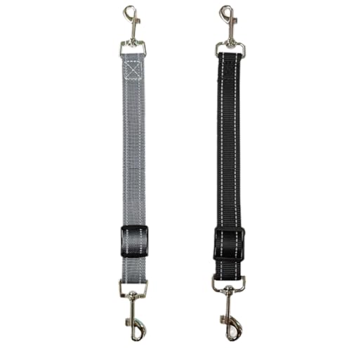 FSSTUD 2 Pcs Puppy Collar Clips Reflective Nylon Dog Collar Leash Double Ended Backup Clasp Adjustable Dog Leash Connector for Pet Harness FSSTUD 2 Pcs Puppy Collar Clips Reflective Nylon Dog Collar Leash Double Ended Backup Clasp Adjustable Dog Leash Connector for Pet Harness von FSSTUD
