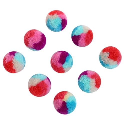 FSSTUD 30 Stück 3 cm weiche Plüschbälle für Katzen, Bommel, bunte Bastelbälle, Kätzchen, Puff-Spielzeug, Bälle für kleine Haustiere, Trainingsbälle zum Trainieren, Jagen FSSTUD 30 Stück 3 cm weiche Plüschbälle für Katzen, Bommel, bunte Bastelbälle, Kätzchen, Puff-Spielzeug, Bälle für kleine Haustiere, Trainingsbälle zum Trainieren, Jagen von FSSTUD