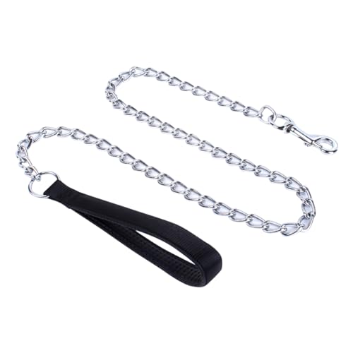 FSSTUD Hundeleine aus Metall, 120 cm, Anti-Bissschutz, Kaufest, Haustier-Leine, Kette für Hundetraining, Spazierengehen, Kette mit gepolstertem Griff FSSTUD Hundeleine aus Metall, 120 cm, Anti-Bissschutz, Kaufest, Haustier-Leine, Kette für Hundetraining, Spazierengehen, Kette mit gepolstertem Griff von FSSTUD