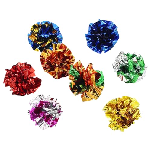 FSSTUD Interaktiver Knisterball für Kätzchen, 5,5 cm, bunt, für Kätzchen, Welpen, 50 Stück FSSTUD Interaktiver Knisterball für Kätzchen, 5,5 cm, bunt, für Kätzchen, Welpen, 50 Stück von FSSTUD