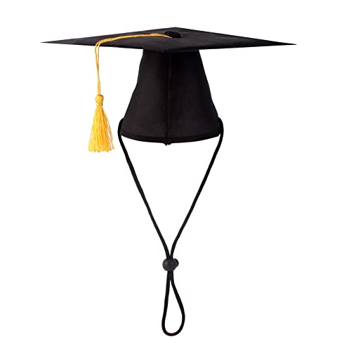 FSSTUD Pet Graduation Cap Dog Graduation Hut mit gelber Quaste Pet Grade Kostüm Party Bekleidung Urlaub Zubehör für Hunde Katzen FSSTUD Pet Graduation Cap Dog Graduation Hut mit gelber Quaste Pet Grade Kostüm Party Bekleidung Urlaub Zubehör für Hunde Katzen von FSSTUD