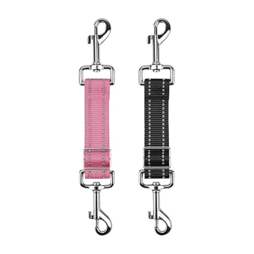 FSSTUD Verstellbare Hundehalsband-Klemmen, doppelseitig, für kleine Welpen, Halsbandverbinder, Nylon, Sicherheitsclips, einziehbar, für Spaziergänge, Training, 2 Stück FSSTUD Verstellbare Hundehalsband-Klemmen, doppelseitig, für kleine Welpen, Halsbandverbinder, Nylon, Sicherheitsclips, einziehbar, für Spaziergänge, Training, 2 Stück von FSSTUD