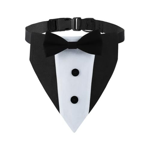 Großes Smokinghalsband für Hunde, formelle Fliege, Halsband, Hochzeit, Bandana, Halsband, verstellbar, Welpenhalsband, Haustier-Fliege, Halsband, Katze, Hundekostüm, Halsband mit Schnalle für Großes Smokinghalsband für Hunde, formelle Fliege, Halsband, Hochzeit, Bandana, Halsband, verstellbar, Welpenhalsband, Haustier-Fliege, Halsband, Katze, Hundekostüm, Halsband mit Schnalle für von FSSTUD