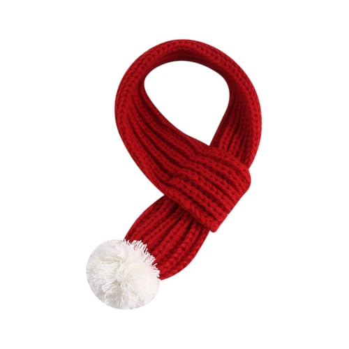 Hunde-Strickschal, Rot, Haustier-Weihnachtsschal, Katzen-Strickschal, Halsband, Welpen, Halstuch, Hund, Winter, Halswärmer, Katze und Hund, passendes Weihnachtsoutfit Urlaub, Haustierzubehör für Hunde-Strickschal, Rot, Haustier-Weihnachtsschal, Katzen-Strickschal, Halsband, Welpen, Halstuch, Hund, Winter, Halswärmer, Katze und Hund, passendes Weihnachtsoutfit Urlaub, Haustierzubehör für von FSSTUD