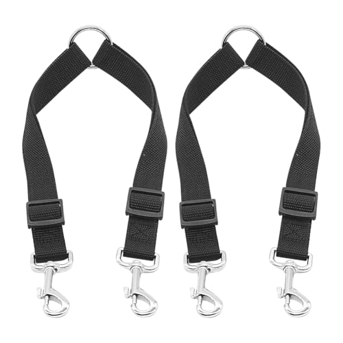 Verstellbare Doppelkopf-Hundeleine, Doppelkopf-Hundeleine, Doppel-Leinen-Splitter, doppelte Haustier-Trainingsleine, zwei Hundeleinen-Splitter, verhedderungssicher, für Spaziergänge, 2 Stück Verstellbare Doppelkopf-Hundeleine, Doppelkopf-Hundeleine, Doppel-Leinen-Splitter, doppelte Haustier-Trainingsleine, zwei Hundeleinen-Splitter, verhedderungssicher, für Spaziergänge, 2 Stück von FSSTUD