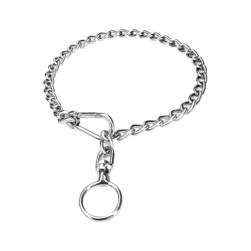 Verstellbares Hundehalsband, Edelstahl, Metall, Haustierhalsband, strapazierfähig, Hundehalsband, Kette, Verlängerung für Training, Spazierengehen, 40 cm x 3 mm Verstellbares Hundehalsband, Edelstahl, Metall, Haustierhalsband, strapazierfähig, Hundehalsband, Kette, Verlängerung für Training, Spazierengehen, 40 cm x 3 mm von FSSTUD