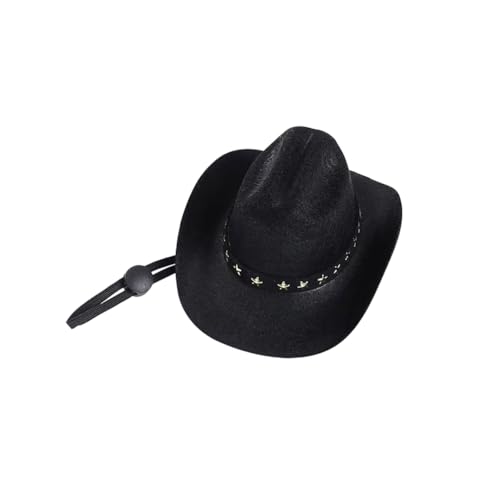 Western-Cowboyhut für kleine Hunde, klassische Katze, Cowgirl-Hut mit Sternen, Welpen, Cosplay, Party, Haustier, Halloween-Kostüm, Kopfbedeckung, Foto-Requisiten mit verstellbarem Riemen, für den Western-Cowboyhut für kleine Hunde, klassische Katze, Cowgirl-Hut mit Sternen, Welpen, Cosplay, Party, Haustier, Halloween-Kostüm, Kopfbedeckung, Foto-Requisiten mit verstellbarem Riemen, für den von FSSTUD