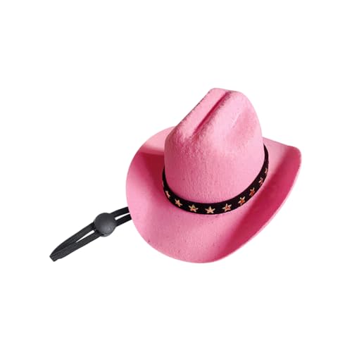 Western-Cowboyhut für kleine Hunde, klassische Katze, Cowgirl-Hut mit Sternen, Welpen, Cosplay, Party, Haustier, Halloween-Kostüm, Kopfbedeckung, Foto-Requisiten mit verstellbarem Riemen, für den Western-Cowboyhut für kleine Hunde, klassische Katze, Cowgirl-Hut mit Sternen, Welpen, Cosplay, Party, Haustier, Halloween-Kostüm, Kopfbedeckung, Foto-Requisiten mit verstellbarem Riemen, für den von FSSTUD