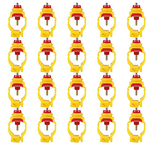 FTVOGUE 20 stücke Automatische Chicken Feeder Nippel Ente Geflügel Wasser Trinken Dispenser Nie Rost, Sicher und Umweltfreundlich(02) von FTVOGUE