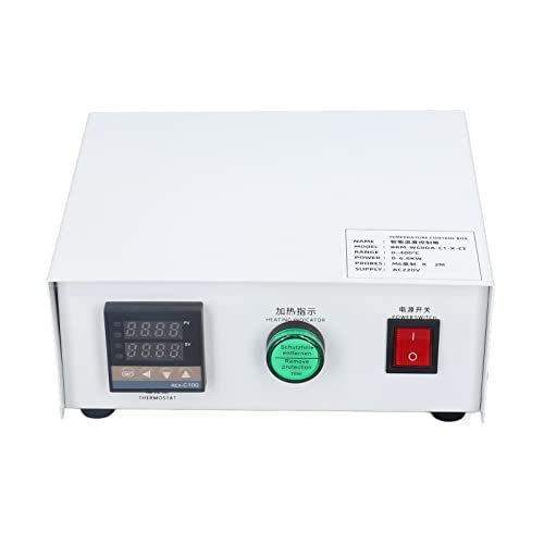 FTVOGUE PID-Temperaturregler Digitaler Thermostatbox 0-400 ℃ mit Sonde Zur Heizungsplattform UV-Härtungsmaschine (2m) von FTVOGUE