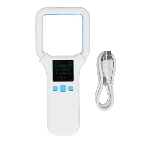FTVOGUE Tier-Tag-Lesegerät, Tragbarer Haustier-Mikrochip-Scanner, 134,2 kHz, 125 kHz, RF-Haustier-Chip-ID-Scanner für EMID FDX B ISO11784 85 FTVOGUE Tier-Tag-Lesegerät, Tragbarer Haustier-Mikrochip-Scanner, 134,2 kHz, 125 kHz, RF-Haustier-Chip-ID-Scanner für EMID FDX B ISO11784 85 von FTVOGUE