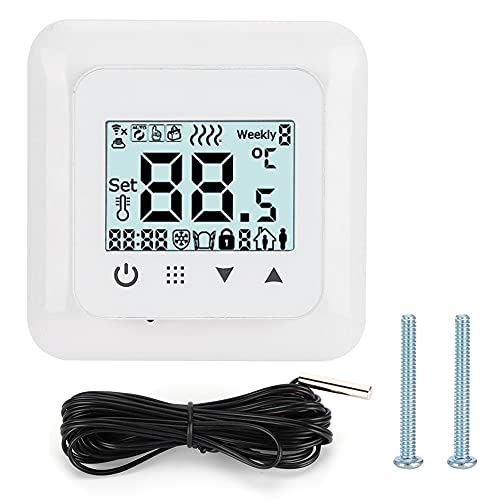 FTVOGUE Touchscreen Smart Thermostat Temperatur Controller WiFi -Option Heizsystem ABS -HESTEL für Elektrische (WiFi (Sprachkontrolle für Yandex Alice, für) von FTVOGUE