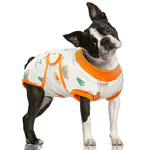 FUAMEY Genesungsanzug für Hunde, Hunde-Einteiler für kastrierte kastrierte Haustiere, Hundekörperanzüge nach Operationen, E-Halsband und Kegel, Alternative zum Entwöhnen, Hautschutzkleidung für von FUAMEY