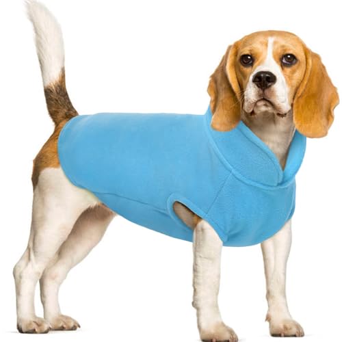 FUAMEY Hunde-Fleece-Weste, warmes Sweatshirt, Welpen, dehnbarer Pullover, Hunde-Rollkragenmantel, Hunde-Winterjacke mit Loch für die Leine, Dackel, Yorkie-Kleidung für kleine, mittelgroße und große FUAMEY Hunde-Fleece-Weste, warmes Sweatshirt, Welpen, dehnbarer Pullover, Hunde-Rollkragenmantel, Hunde-Winterjacke mit Loch für die Leine, Dackel, Yorkie-Kleidung für kleine, mittelgroße und große von FUAMEY