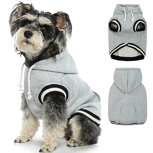 FUAMEY Hunde-Kapuzenpullover, Winter-Fleece-Pullover, Haustierpullover, Hundekleidung mit Tasche, weich, warm, Weihnachtsanzug, Welpenweste mit Loch für die Leine für kleine, mittelgroße und große FUAMEY Hunde-Kapuzenpullover, Winter-Fleece-Pullover, Haustierpullover, Hundekleidung mit Tasche, weich, warm, Weihnachtsanzug, Welpenweste mit Loch für die Leine für kleine, mittelgroße und große von FUAMEY