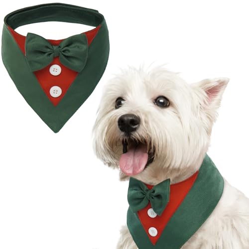 FUAMEY Hunde-Smoking-Kostüm mit Fliege Halsband, verstellbar für kleine bis große Haustiere, ideal für Hundehochzeit, Geburtstagsfeier, Valentinstag & Weihnachten FUAMEY Hunde-Smoking-Kostüm mit Fliege Halsband, verstellbar für kleine bis große Haustiere, ideal für Hundehochzeit, Geburtstagsfeier, Valentinstag & Weihnachten von FUAMEY